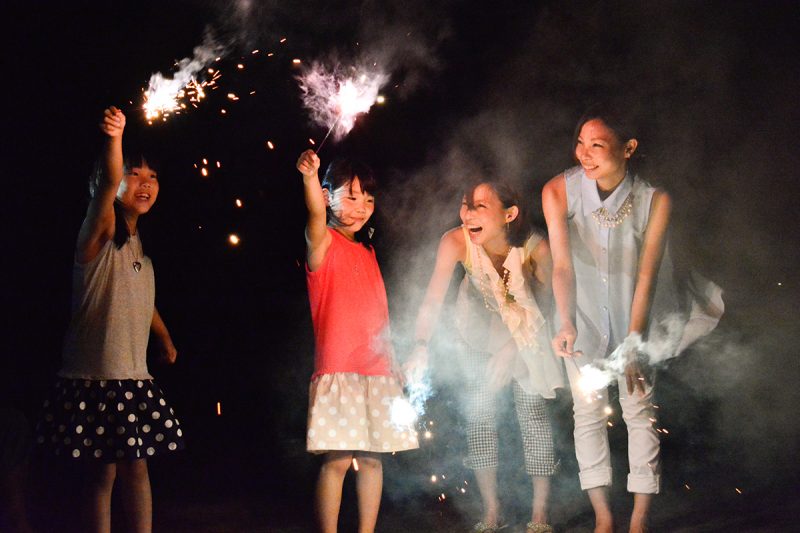 春休み限定　手持ち花火イベント